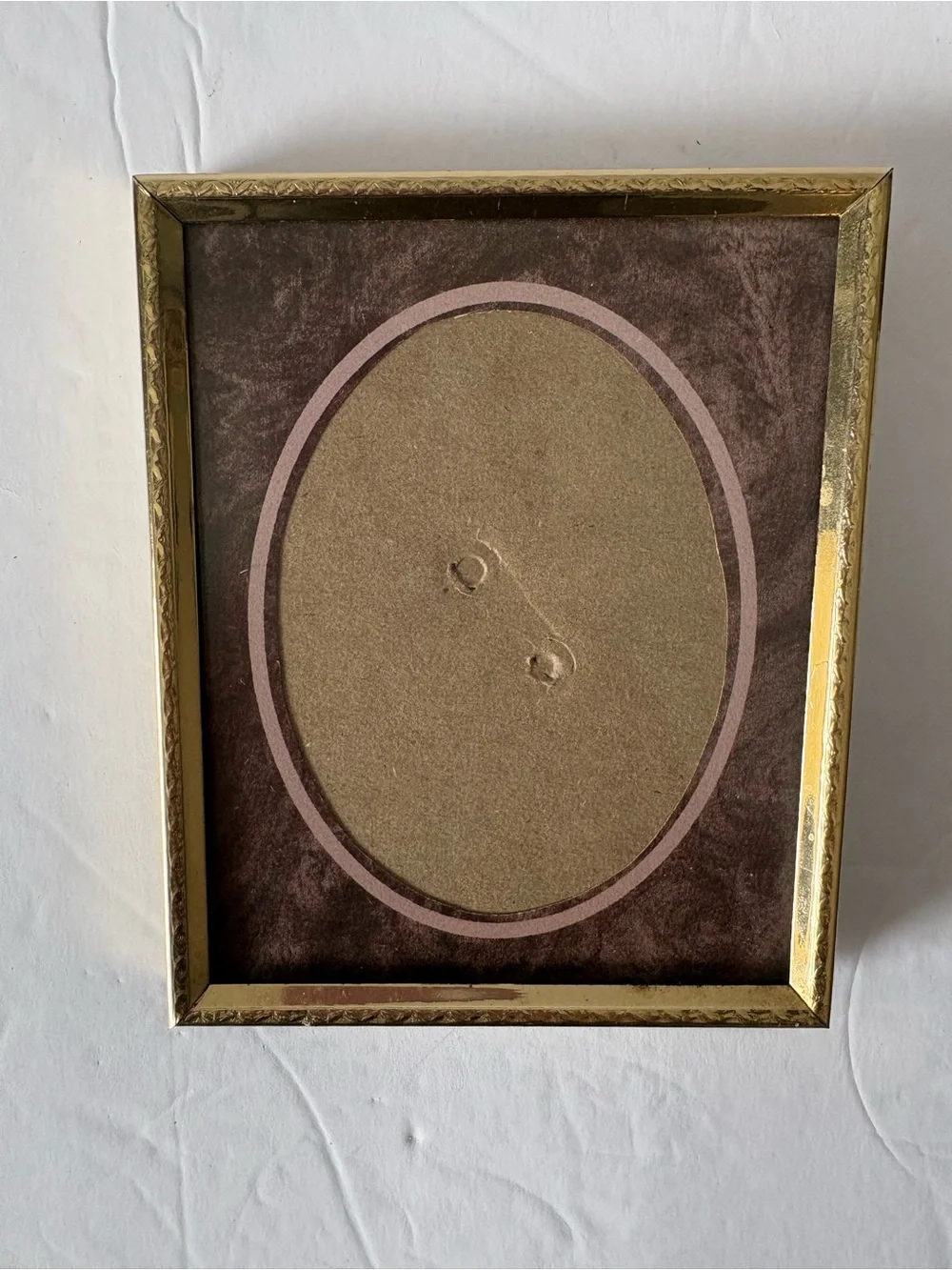 Intercraft Vintage 4”x5” Gold Metal Picture Frame